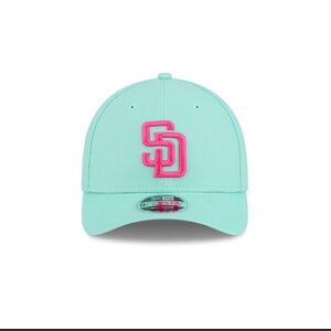 SD Collection Mint Green and Pink Cap